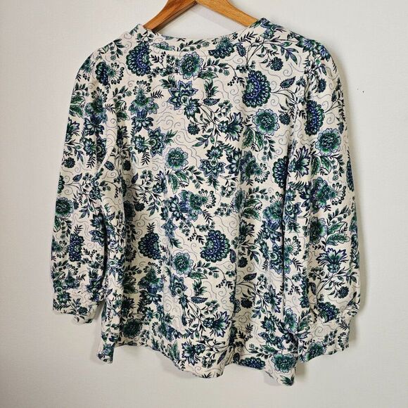 EUC LOFT FLORAL LONGSLEEVES SOFT COTTON SIZE LARGE - Picture 4 of 14